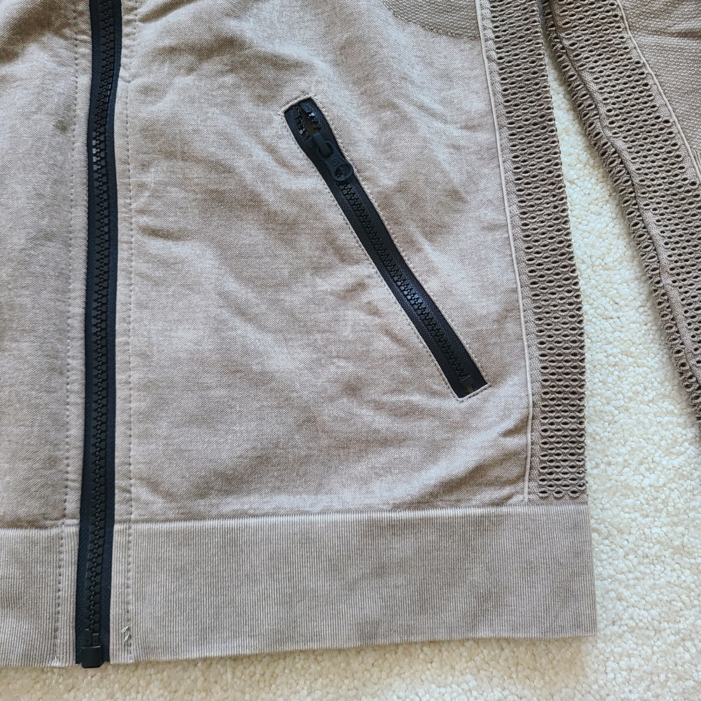 NWOT Blanc Noir Super Nova Tan Workout Jacket Sz M - Picture 5 of 15